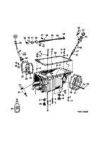 Transmission [Gear box, 4-speed] Saab SAAB 900 Gear box case, oil pan - -1988, (1986-1988) , M