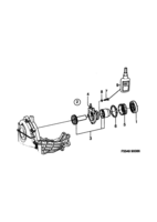 Transmission [Gear box, manual] Saab SAAB 900 Release bearing - Slave cylinder, (1986-1989) , M