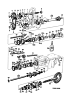 Transmission [Gear box, 4-speed] Saab SAAB 900 Shafts, gears - -1988, (1986-1988) , M