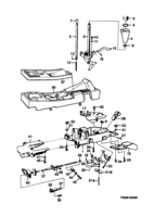 Transmission [Gear box, automatic] Saab SAAB 900 Gear selector lever, (1986-1989) , A
