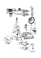 Eléctrico, generalidades [Otros equipos eléctricos] Saab SAAB 900 Antena del motor - Altavoz, (1990-1993) , También válido para CV 1994