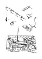 Eléctrico, generalidades [Sistema de encendido] Saab SAAB 900 Cables de encendido, bujías, etc. - bujías, etc., (1994-1998) , 4-CYL
