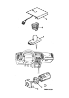 Eléctrico, generalidades [Otros equipos eléctricos] Saab SAAB 900 Sensores ACC, (1994-1998)