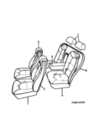 Car body, internal [Upholstery] Saab SAAB 900 Covers - Contour design, (1993-1993) , Also valid for CV 1994