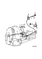 Transmission [Gear box, automatic] Saab SAAB 900 Controls in gear box, (1990-1993) , A, Also valid for CV 1994