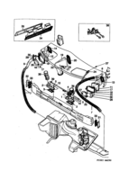 Calefacción y ventilación [Calefacción y ventilación] Saab SAAB 900 Reglaje de maniobra - Canal, parte 2, (1990-1993) , También válido para CV 1994