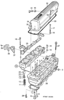 Engine [Short block] Saab SAAB 900 Cylinder head, (1986-1989) , B201