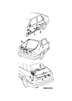 Eléctrico, generalidades [Conductos y fusibles] Saab SAAB 900 Puertas, (1994-1994) , CV, ch. --S7009999