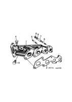 Engine [Inlet and exhaust system] Saab SAAB 900 Exhaust manifold, (1990-1993) , B202TURBO, Also valid for CV 1994