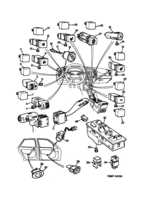 Eléctrico, generalidades [Otros equipos eléctricos] Saab SAAB 900 Interruptor, (1994-1998)