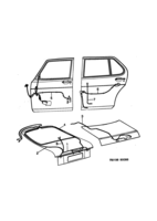 Eléctrico, generalidades [Conductos y fusibles] Saab SAAB 900 Puertas, (1987-1987)
