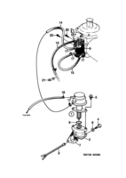 Motor [Sistema de combustible] Saab SAAB 900 Bomba de combustible - motor de carburador, (1986-1989)