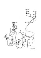 Système électrique, généralités [Autre équipement électrique] Saab SAAB 900 Ensemble lave-glace, (1990-1993) , Concerne aussi CV 1994