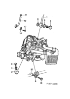 Motor [Sistema de lubricación] Saab SAAB 900 Tubo de aceite, (1990-1993) , También válido para CV 1994