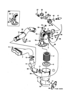 Motor [Sistema de combustible] Saab SAAB 900 Filtro de aire - motor de carburador, (1990-1993) , También válido para CV 1994