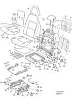 Car body, internal [Other interior equipment] Saab SAAB 900 Seat - Manual, (1994-1998)