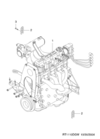 ENGINE [ENGINE COMMON] Chevrolet Aveo (T200) [GEN] ENGINE UNIT(FAM I SOHC)  (1110)
