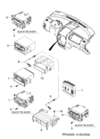 EQUIPEMENTS ELECTRIQUES [PIECES ELECTRIQUES] Chevrolet Aveo (T200) [GEN] SYSTEME AUDIO  (5430)