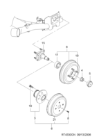 CHASSIS [REAR SUSPENSION(FWD)] Chevrolet Aveo (T200) [GEN] REAR KNUCKLE&HUB  (4330)