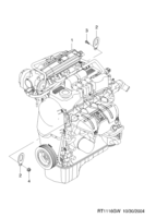 ENGINE [ENGINE COMMON] Chevrolet KALOS + AVEO (T200) [EUR] ENGINE UNIT(T4)  (1116)