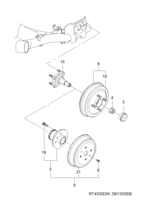 CHASSIS [REAR SUSPENSION(FWD)] Chevrolet Aveo (T200) [GEN] REAR KNUCKLE&HUB  (4330)