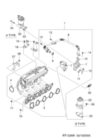 ENGINE [INTAKE&EXHAUST MANIFOLD] Chevrolet Aveo (T200) [GEN] INTAKE MANIFOLD(T4)  (1526)