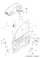 BODY&EXTERIOR [FRONT DOOR PARTS] Chevrolet Aveo (T250/T255) [GEN] FRONT DOOR LOCK  (6220)