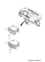 EQUIPEMENTS ELECTRIQUES [PIECES ELECTRIQUES] Chevrolet Aveo (T250/T255) [GEN] SYSTEME AUDIO  (5430)