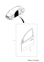 BODY&EXTERIOR [FRONT DOOR PARTS] Chevrolet AVEO (T250/T255) [EUR] FRONT DOOR PANEL  (6210)