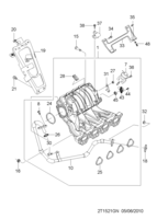 ENGINE [INTAKE&EXHAUST MANIFOLD] Chevrolet Aveo (T250/T255) [GEN] INTAKE MANIFOLD(FAM I DOHC)  (1521)