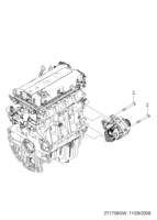 ENGINE [ENGINE ELECTRIC] Chevrolet AVEO (T250/T255) [EUR] ALTERNATOR MOUNT(GEN3)  (1759)