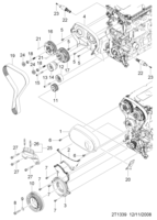 ENGINE [CYLINDER HEAD] Chevrolet AVEO (T250/T255) [EUR] TIMING COVER(GEN3)  (1339)