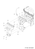 ENGINE [INTAKE&EXHAUST MANIFOLD] Chevrolet Aveo (T250/T255) [GEN] EXHAUST MANIFOLD(GEN3)  (1539)