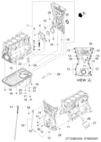 MOTEUR [BLOC-MOTEUR] Chevrolet AVEO (T250/T255) [EUR] CARTER HUILE&POMPE(T5)  (1238)