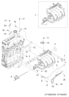 ENGINE [INTAKE&EXHAUST MANIFOLD] Chevrolet AVEO (T250/T255) [EUR] INTAKE MANIFOLD(T5)  (1528)