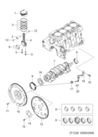 ENGINE [ENGINE BLOCK] Chevrolet AVEO (T250/T255) [EUR] CRANKSHAFT&PISTON(GEN3)  (1229)