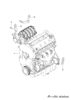 ENGINE [ENGINE COMMON] Chevrolet AVEO (T250/T255) [EUR] ENGINE UNIT(FAM I DOHC)  (1111)