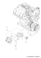 ENGINE [ENGINE ELECTRIC] Chevrolet AVEO (T250/T255) [EUR] ALTERNATOR MOUNT(T5)  (1758)