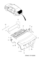 BODY&EXTERIOR [SIDE&REAR BODY] Chevrolet AVEO (T250/T255) [EUR] TRUNK LID PANEL  (6440)