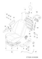 INTERIOR [SEAT&BELT] Chevrolet AVEO (T250/T255) [EUR] FRONT SEAT PARTS  (7520)