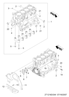 ENGINE [ENGINE BLOCK] Chevrolet Aveo (T250/T255) [GEN] ENGINE BLOCK(T5)  (1218)
