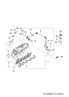 ENGINE [INTAKE&EXHAUST MANIFOLD] Chevrolet AVEO (T250/T255) [EUR] INTAKE MANIFOLD(T4)  (1526)