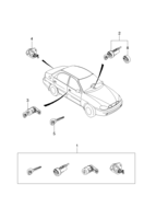 BODY&EXTERIOR [SIDE&REAR BODY] Chevrolet LANOS (T100) [EUR] CAR LOCK  (6460)