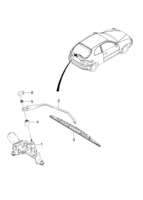 EQUIPEMENTS ELECTRIQUES [ESSUIE-GLACE] Chevrolet LANOS (T100) [EUR] ESSUIE-GLACE DE LUNETTE AR  (5320)