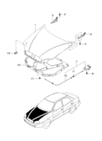 CARROSSRIE&EXTERIEUR [AVANT CARROSSERIE] Chevrolet Lanos (T100) [GEN] PANNEAU DE CAPOT  (6110)