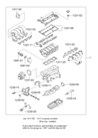 ENGINE [ENGINE COMMON] Chevrolet Lanos (T100) [GEN] REPAIR KIT(FAM I DOHC)  (1141)
