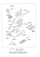 ENGINE [ENGINE COMMON] Chevrolet LANOS (T100) [EUR] REPAIR KIT(FAM I SOHC)  (1140)