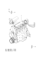 ENGINE [ENGINE COMMON] Chevrolet LANOS (T100) [EUR] ENGINE UNIT(FAM I SOHC)  (1110)