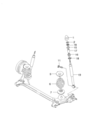 CHASSIS [REAR SUSPENSION(FWD)] Chevrolet LANOS (T100) [EUR] REAR SHOCK ABSORBER  (4320)