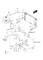 FUEL&ENGINE CONTROL [FUEL&COOLING SYSTEM] Chevrolet Lanos (T100) [GEN] RADIATOR HOSE&PIPE(FAM I)  (2230)